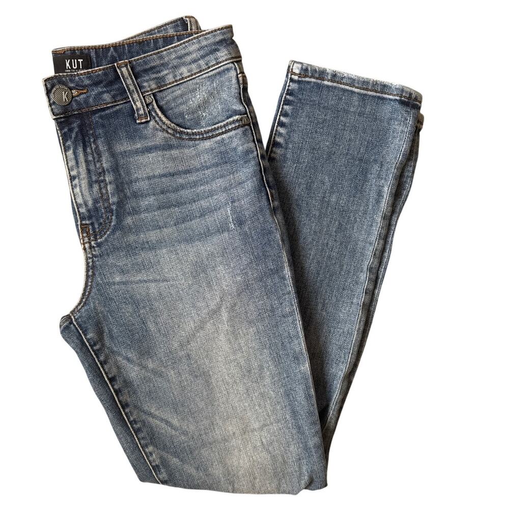 Kut from the Kloth Catherine High Rise Boyfriend Women's 2 Blue Jeans Cotton‎